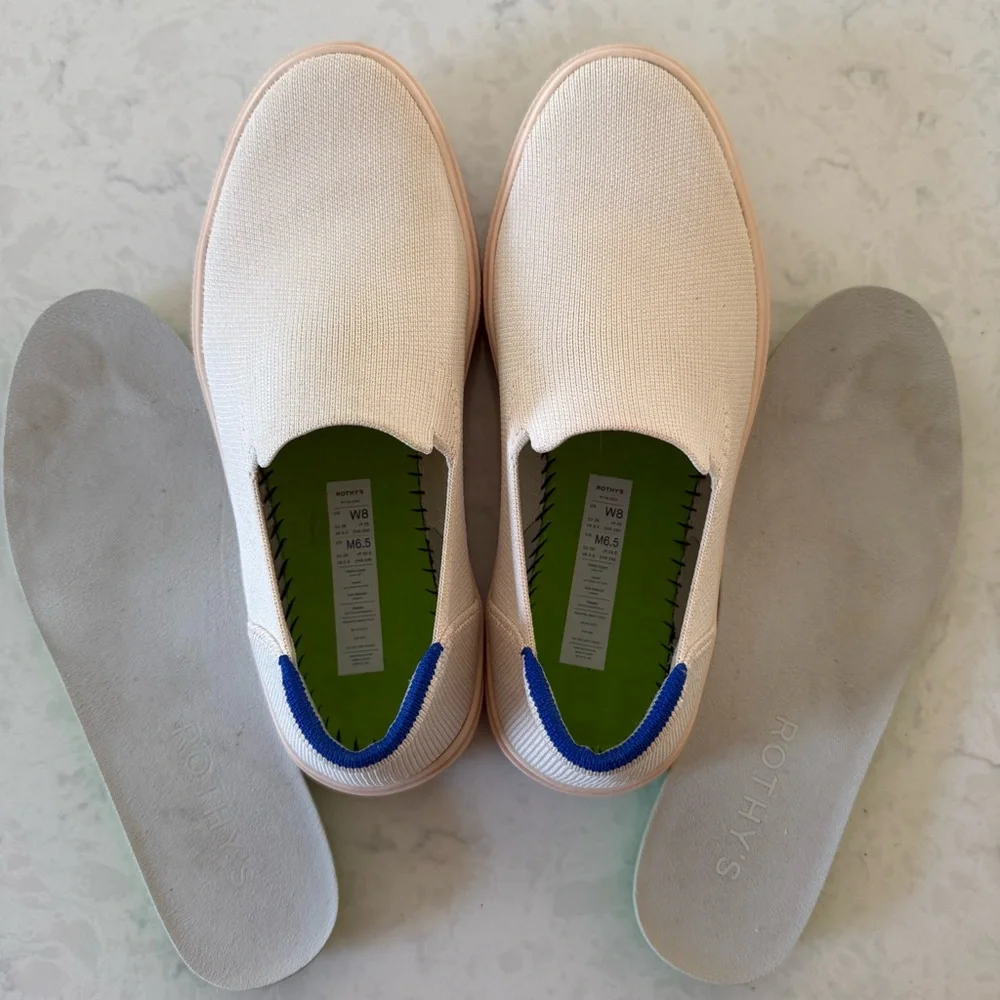 Rothy's Pink City Slip-On Sneakers - Picture 4 of 5